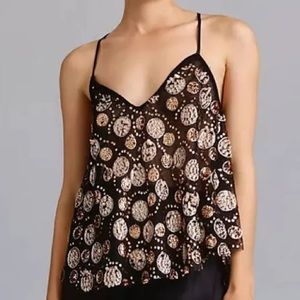 NWT! Anthropologie Let Me Be Sequin tank Size: Small